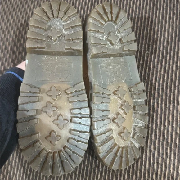 Vtg Dr Martens Oxford Shoes Youth Size 11 Brown Leather Made in England Lace - Picture 6 of 7